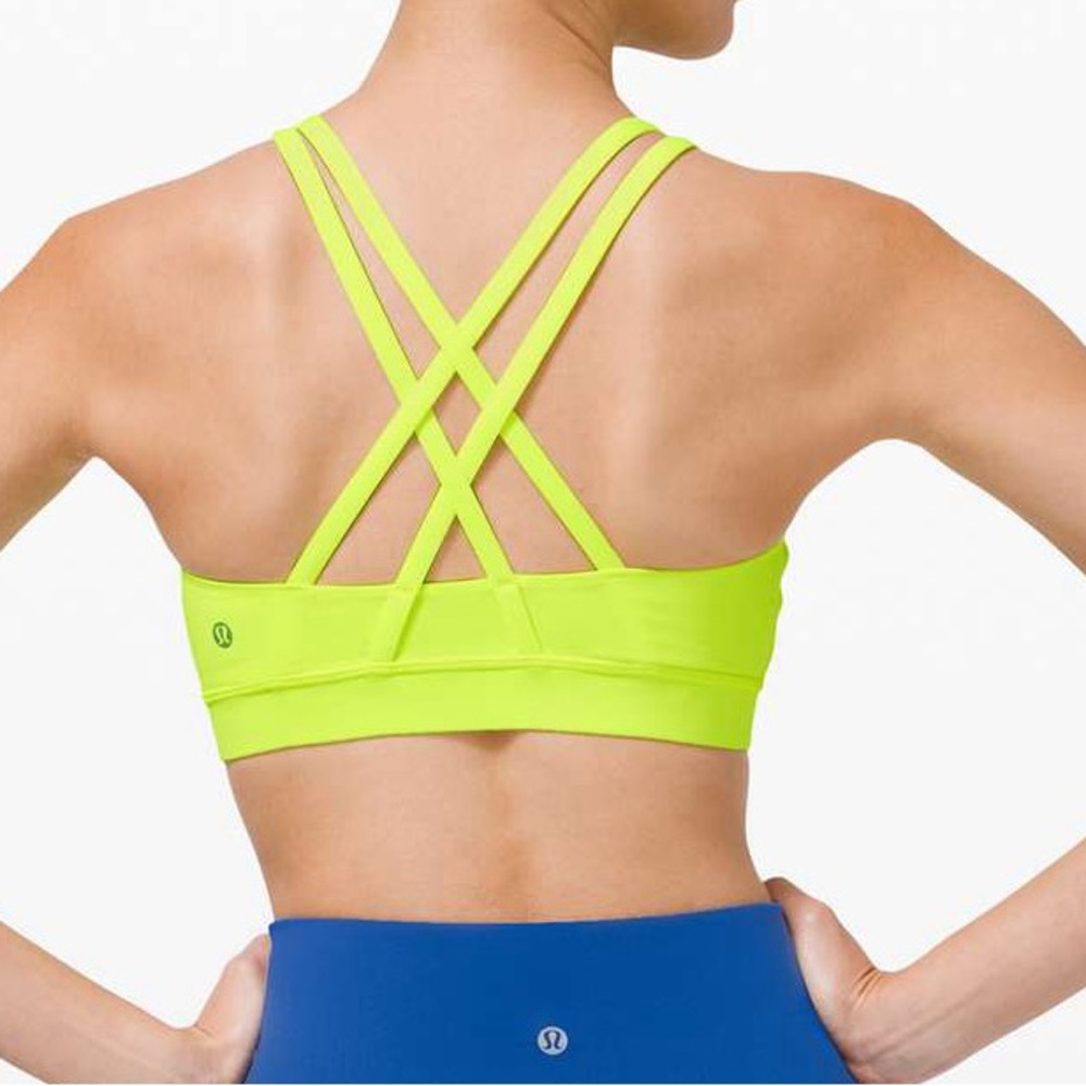 Lululemon Energy Bra Highlight Yellow